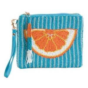 Beaded Citrus Slice Wristlet Clutch By Sincerely Jules